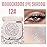 FeiCuiYun Glitter Shimmer Sparkle Eyeshadow Palette Makeup for Older Women, Silver Glitter Shimmer Metallic Holographic Multichrome Cream Iridescent Single Monochrome Eye Shadow Makeup, 12