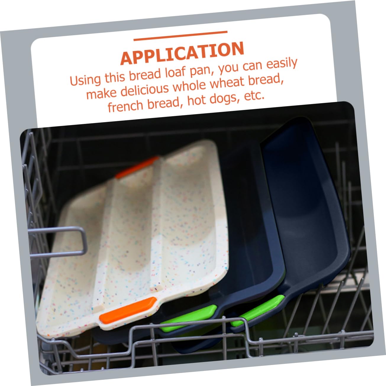 FUNOMOCYA Baguette Bread Molds Food Baking Mold Bread Crisper Loaf Pan for Cooking