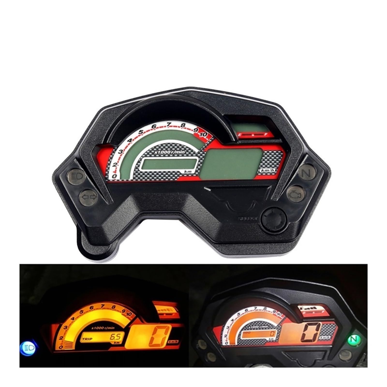Tablero de moto Para Yamaha FZ16 FZ 16 Velocímetro universal para motocicleta Indicador electrónico digital Pantalla Piezas Accesorios
