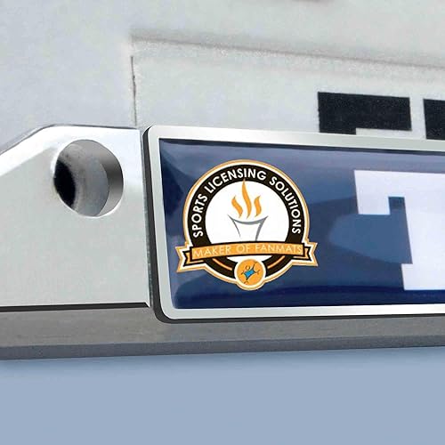 Vista 8 de FANMATS Marco de matrícula de metal cromado NCAA