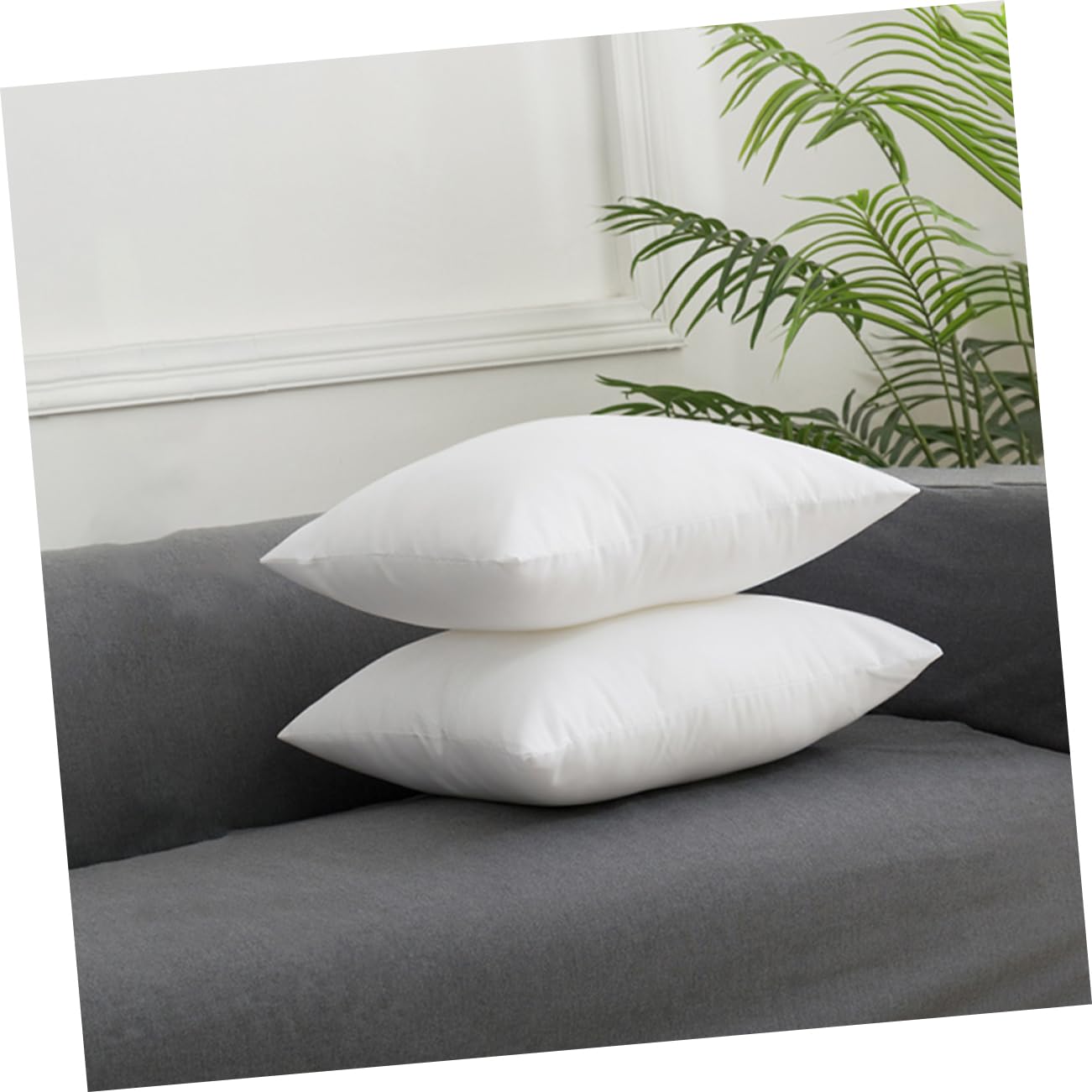 DECHOUS Lot de 2 Rembourrages de Coussin Décoratif Rectangulaire en Tissu Non Tissé, Coton PP, Doux et Pratique pour Canapé et Maison