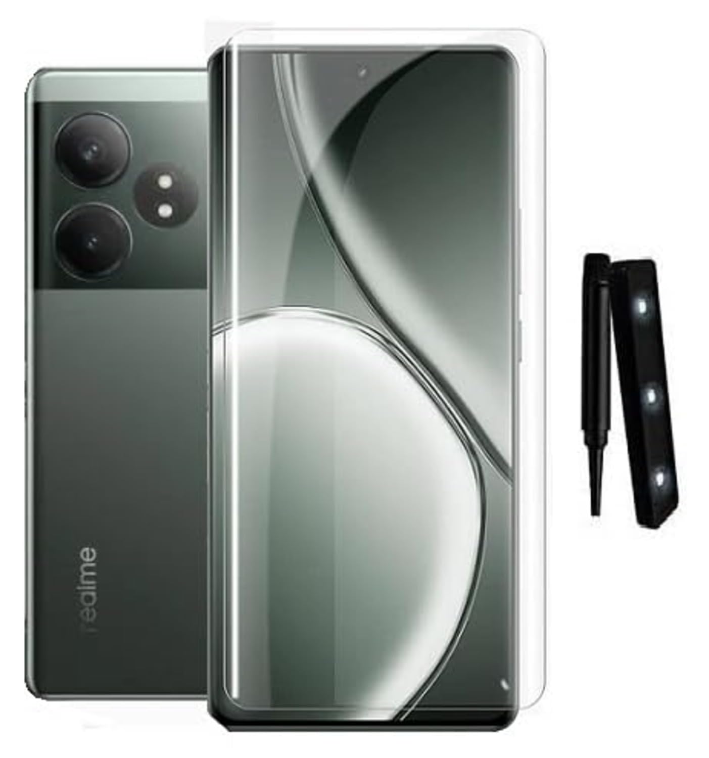 SPCORE Premium UV Tempered Glass Screen Protector Guard For Realme GT 6 5G, Realme GT 6T 5G, Oneplus 12R Full Adhesive UV Curved Case Friendly HD Clarity with easy installation kit [Pack of 1] (B0D5R3Y13S) Amazon Price History, Amazon Price Tracker