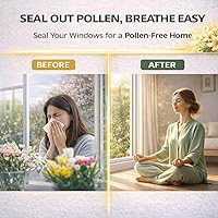 Vista 2 de SWRT 2 pulgadas x 27 metros 8 mil Cinta transparente resistente para sellado de ventanas, sin residuos, aislamiento de ventana para invierno