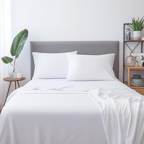 Queen Sheet Set: Luxurious Brushed Microfiber Sheets for a Perfect Night's Sleep