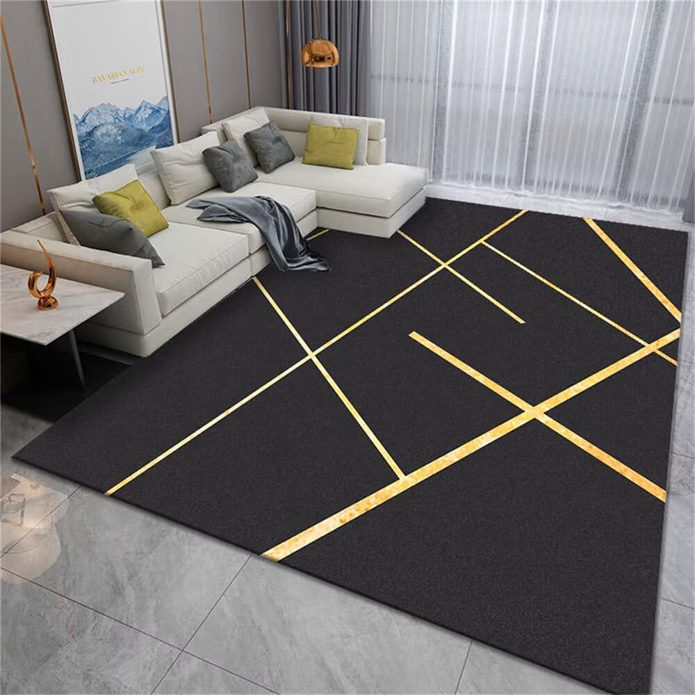 Tapis de jeux bébé salon antidérapant gris-jaune pour sécuriser les sols glissants