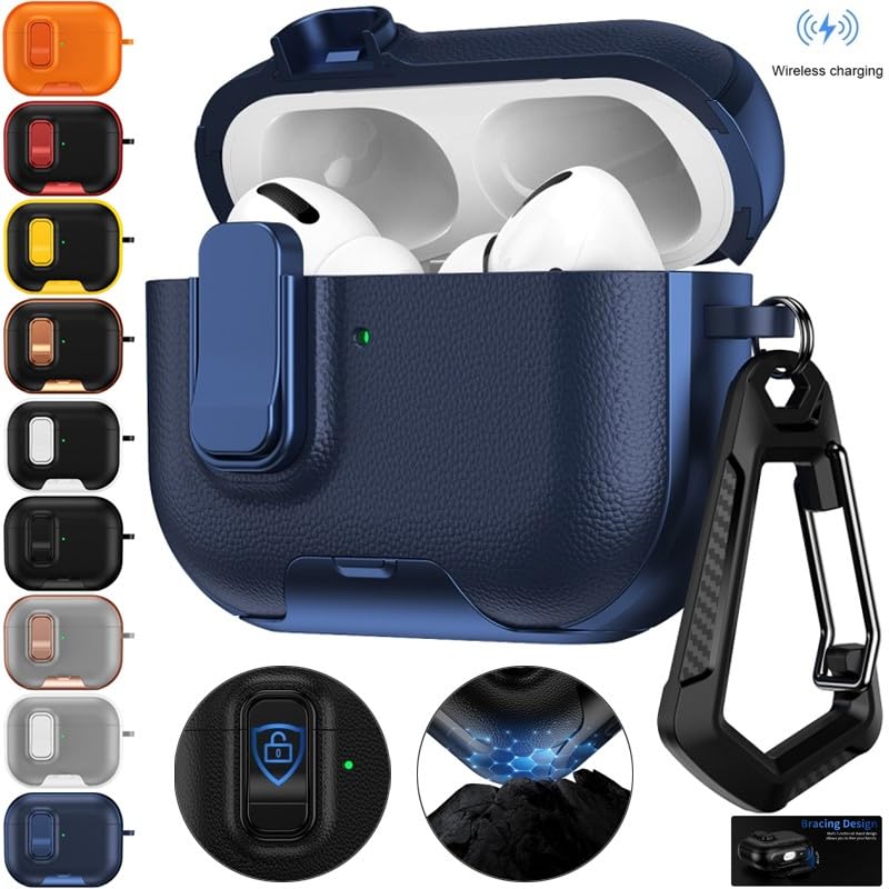 Étui AirPods Pro 3 2025 gris et blanc coque silicone rigide - 2