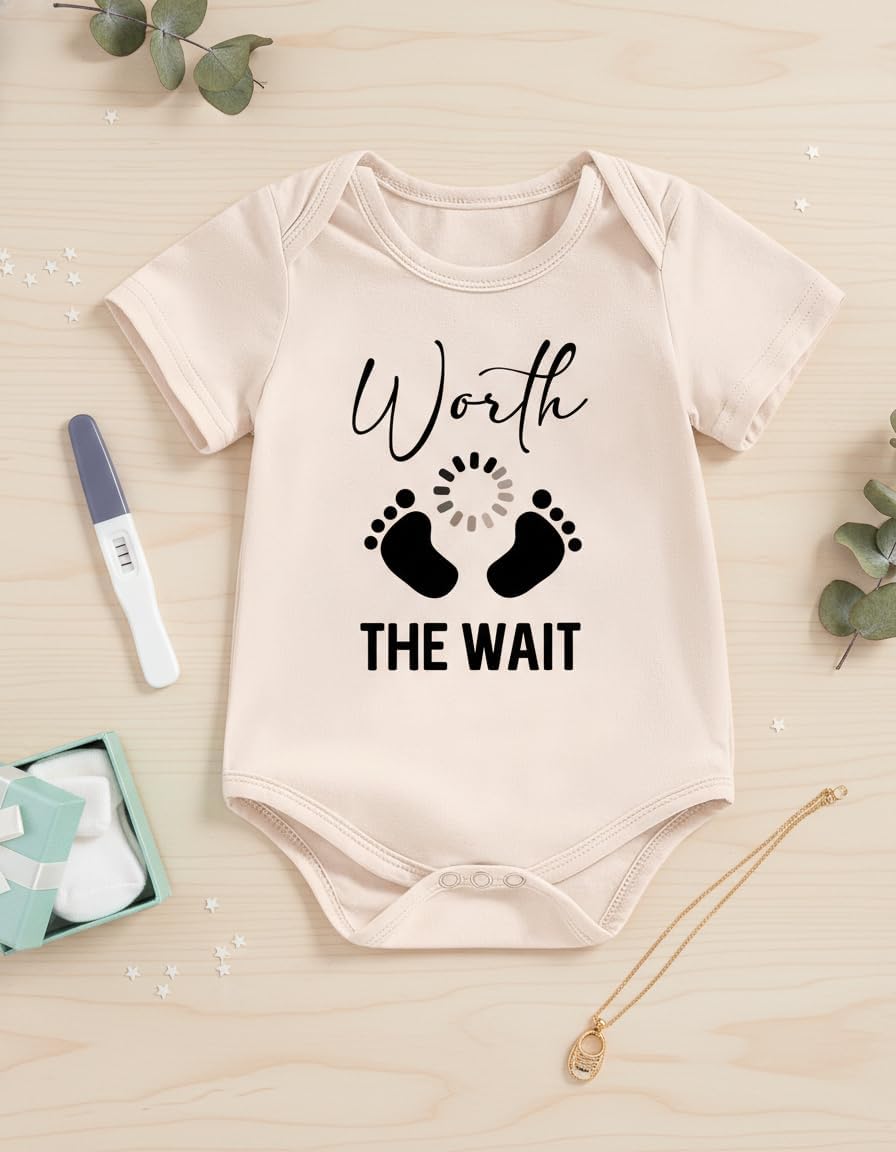 Newborn Infant Baby Boy Girl Bodysuit Funny Letters Print Clothes Short Sleeve Romper Pregnancy Announcement