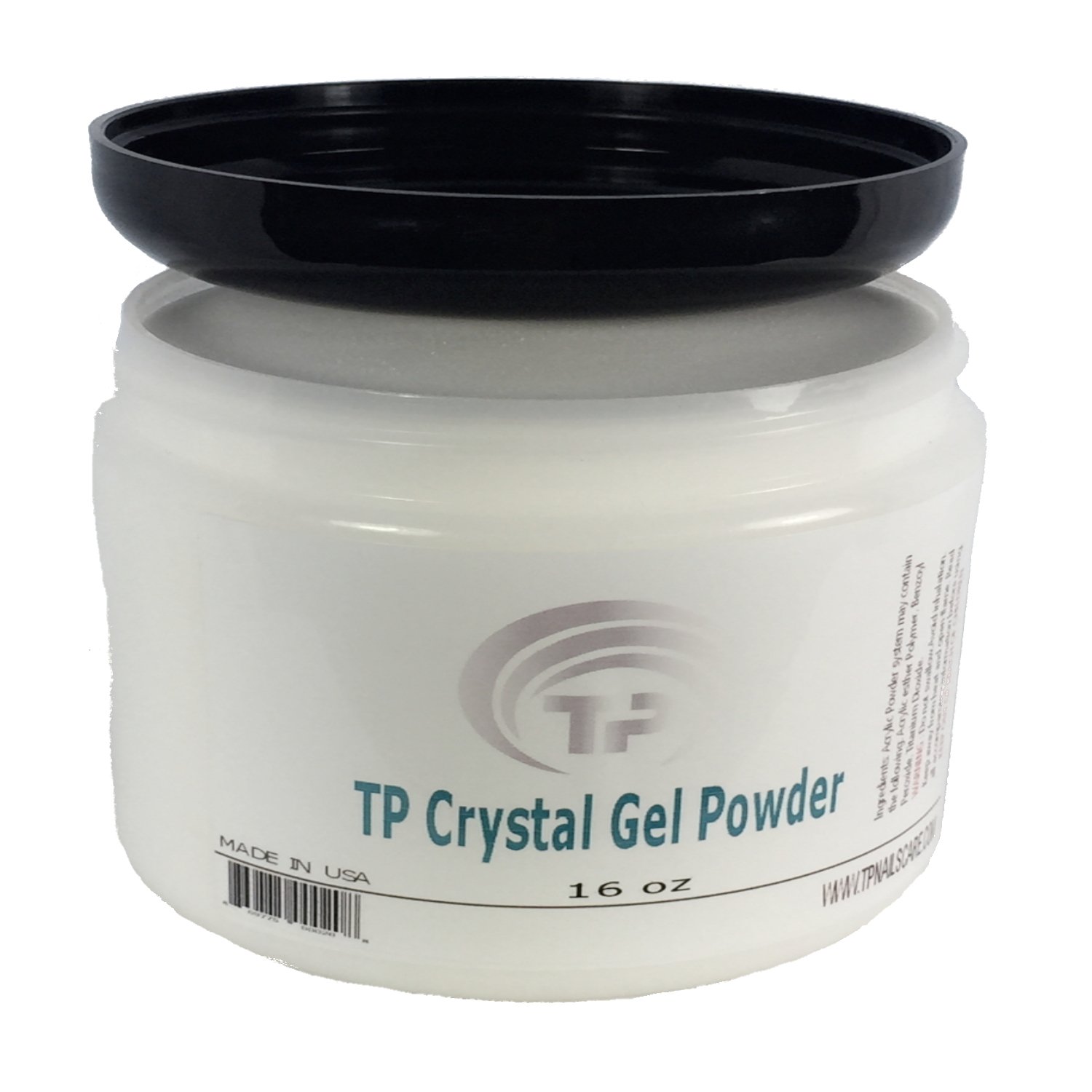 Crystal Gel Powder 16 oz. Advanced Polymer TP Natural Dipping Powder Base.