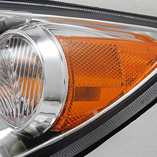 AKKON - For Toyota Camry LE | XLE Chrome Bezel Driver Left + Passenger Right Side Headlights Replacement Pair