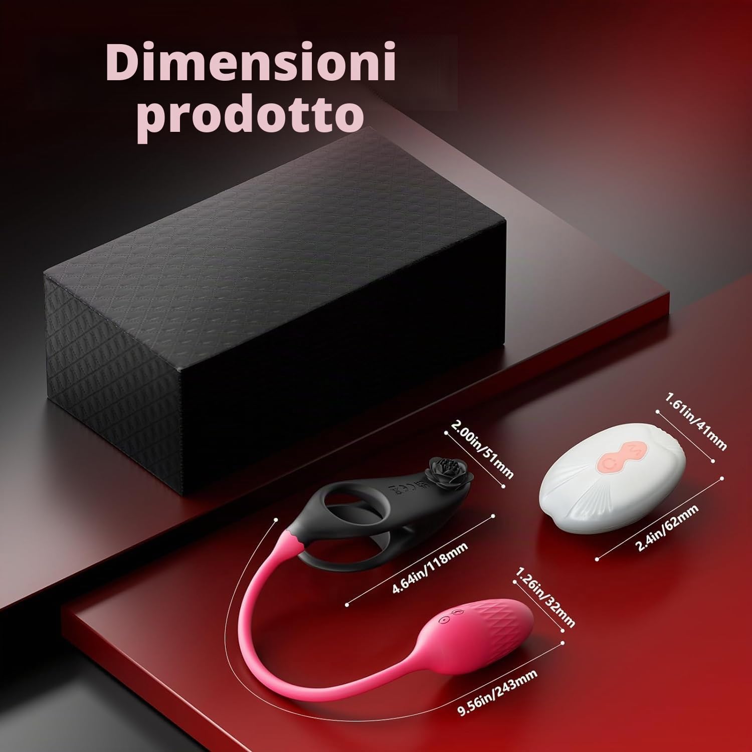 Nuovo Anello per Sperma con Blocco Telecomando da Uomo, Masturbatore Portatile con Vibratore del Punto G, Stimolatore Anale Clitorideo, Adatto per Giocattoli Sessuali di Coppia