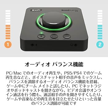 Amazon | Sound Blaster X4 光デジタル入力 オーディオ バランス