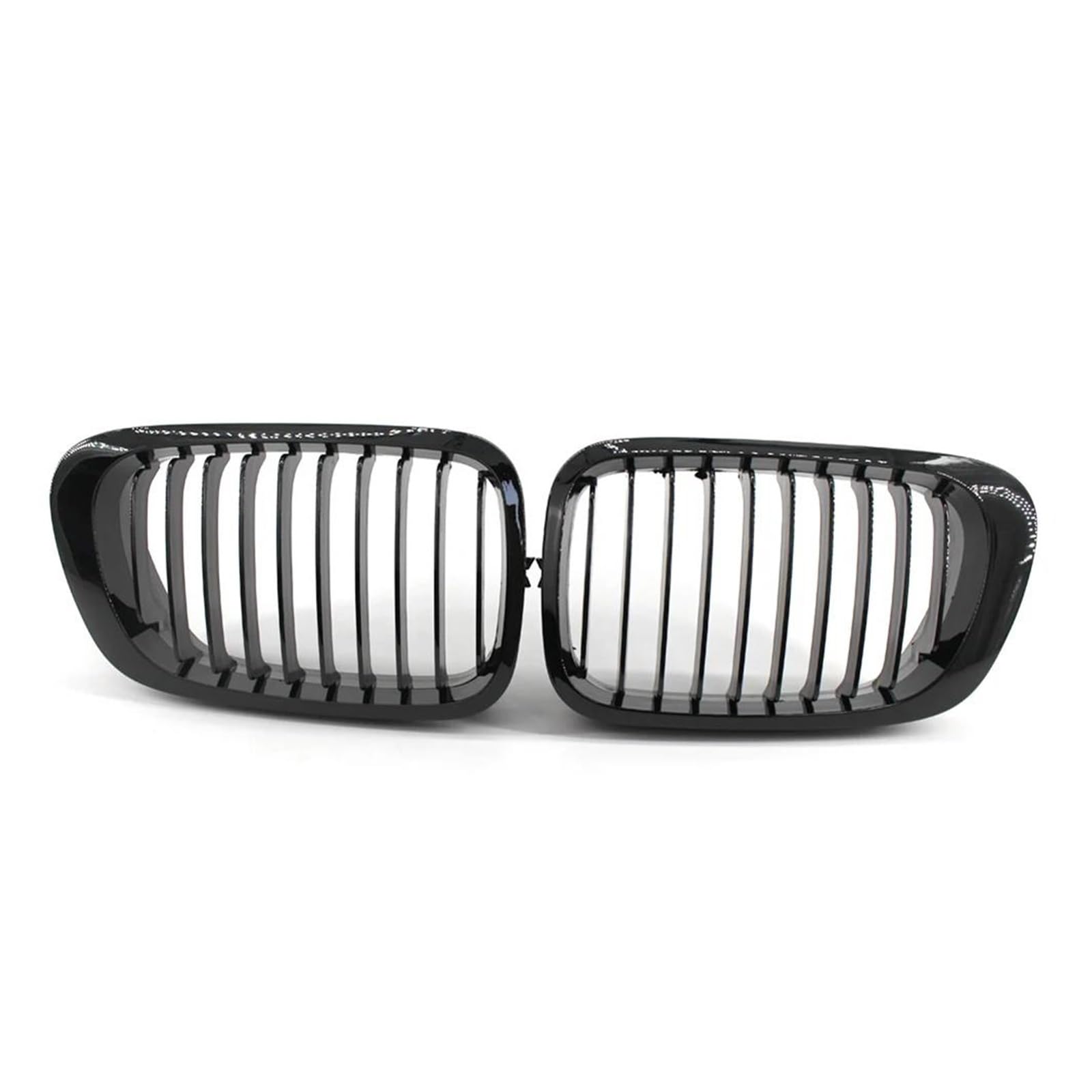 Parrillas negras de listón doble para BMW E46 de 2 puertas Pre-Facelift 3