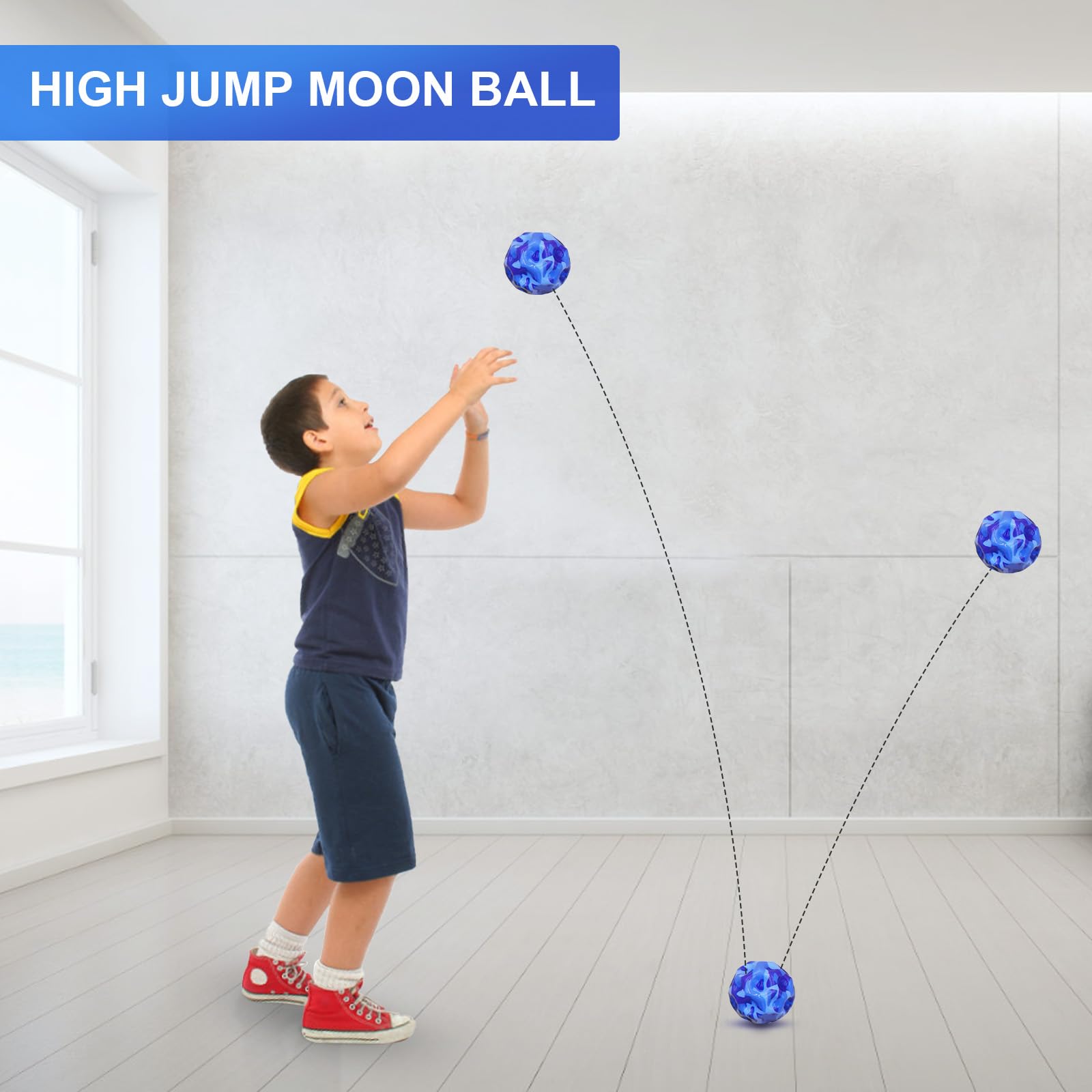 Moon Ball, 4pcs Moonball With Super High Bouncing, PU Sponge Space Bouncy Balls For Kids, Stress Balls For Adults, Exercise Ball For Hand-Eye Coordination, Party Favors - View #13