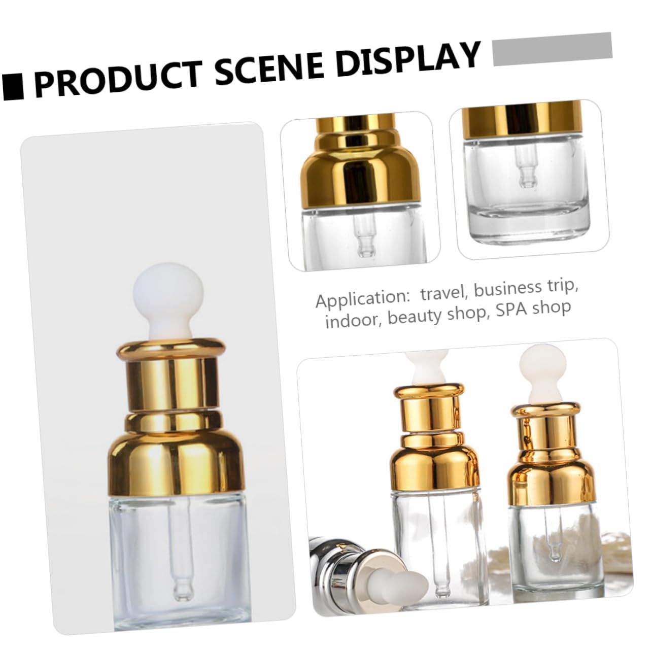20ml Leere Tropfflasche aus Glas mit Glaspipette, 6 Stück