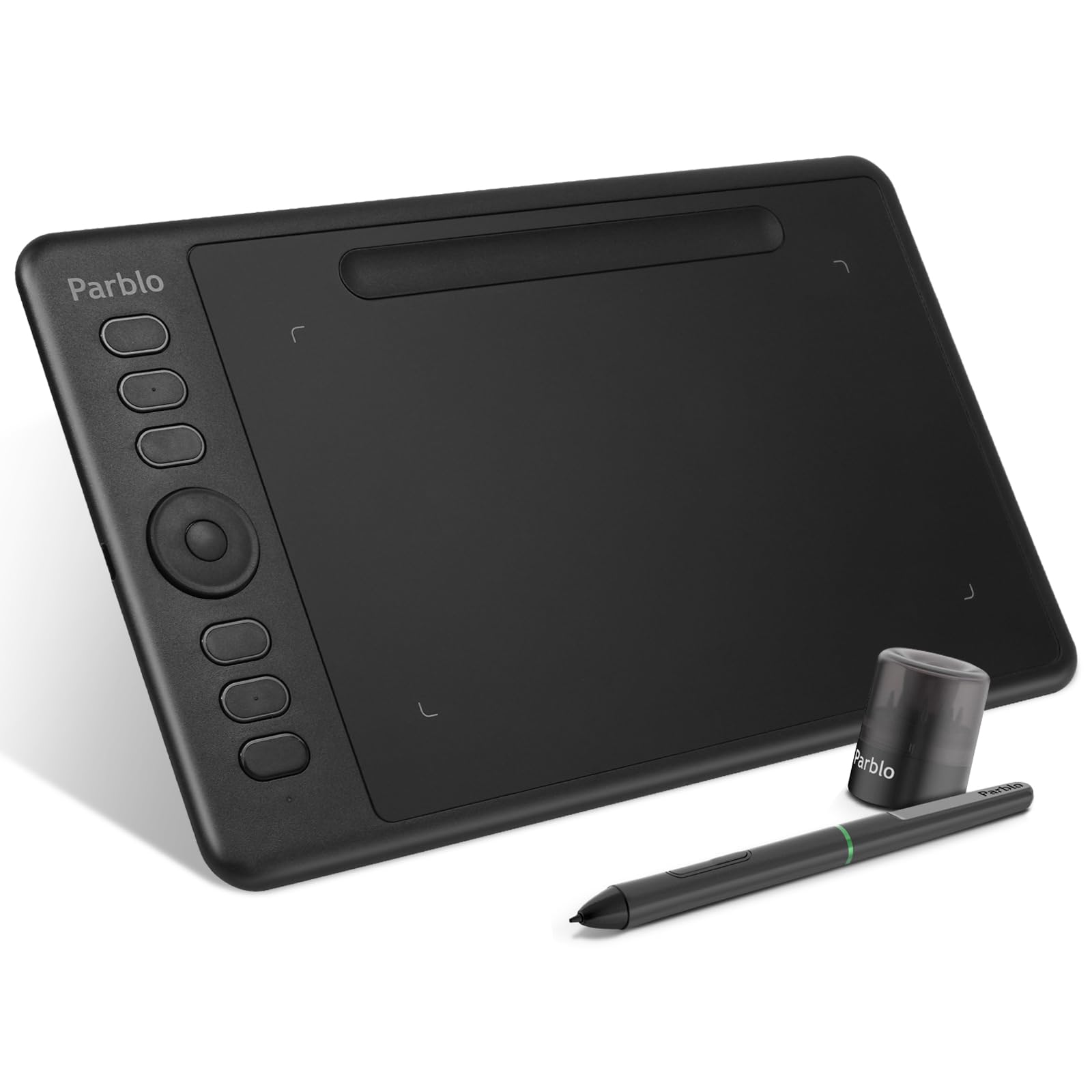 Intangbo S Purple - tableta gráfica de 6 × 4 pulgadas para dibujo, lápiz sin batería con niveles de presión 8192, soporte de inclinación, USB-C, compatible con Windows/Mac/Android