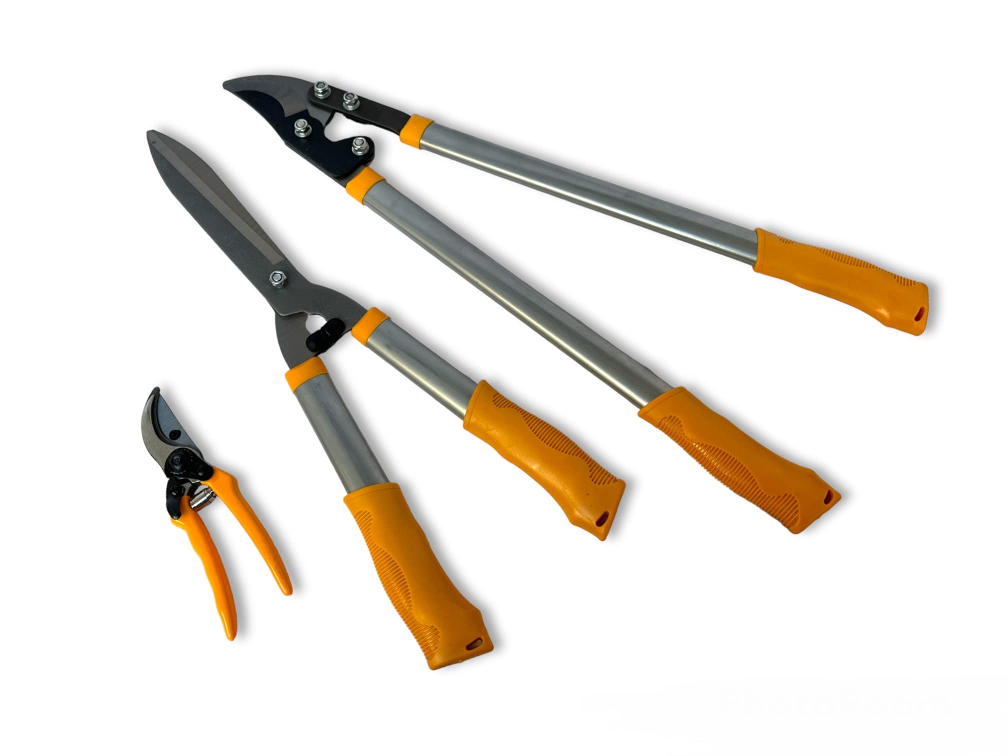 Set da 3 Pezzi Cesoia Da Potatura Troncarami Tagliasiepi Professionali Da Pota Kit Attrezzi per la potatura per la Cura del Giardino Siepi Alberi e Arbusti