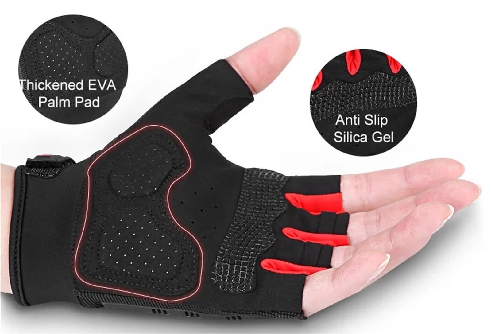 Guanti da fitness Guanti da fitness Guanti da ciclismo Mezza dita Estate Primavera Unisex Fitness Outdoor Guanti protettivi per il fitness