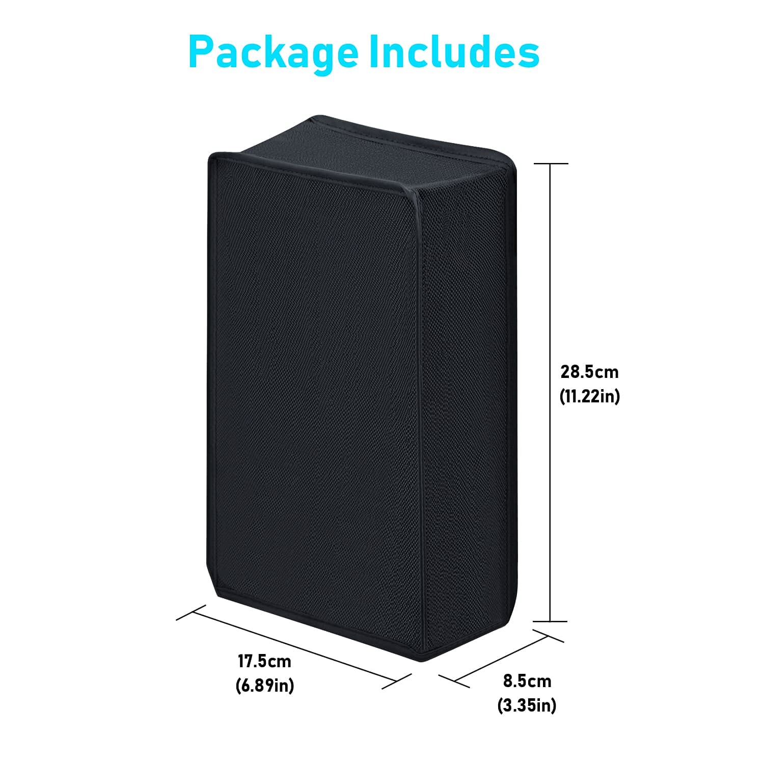 Mcbazel Custodia antipolvere per Xbox Series S - Nero, Nero