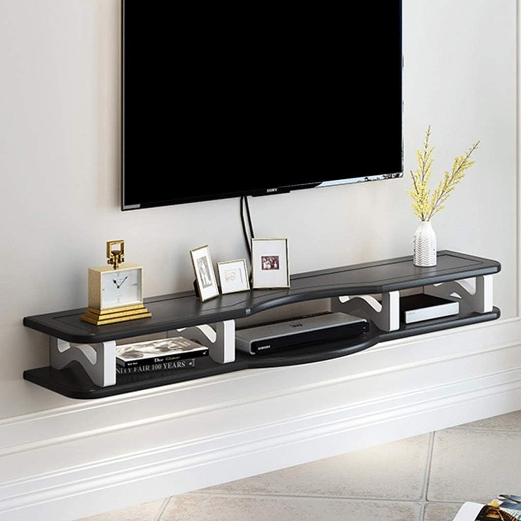 Amazon.com: Wall-Mounted TV Shelf Floating Shelf Wall Shelf Set top Box ...