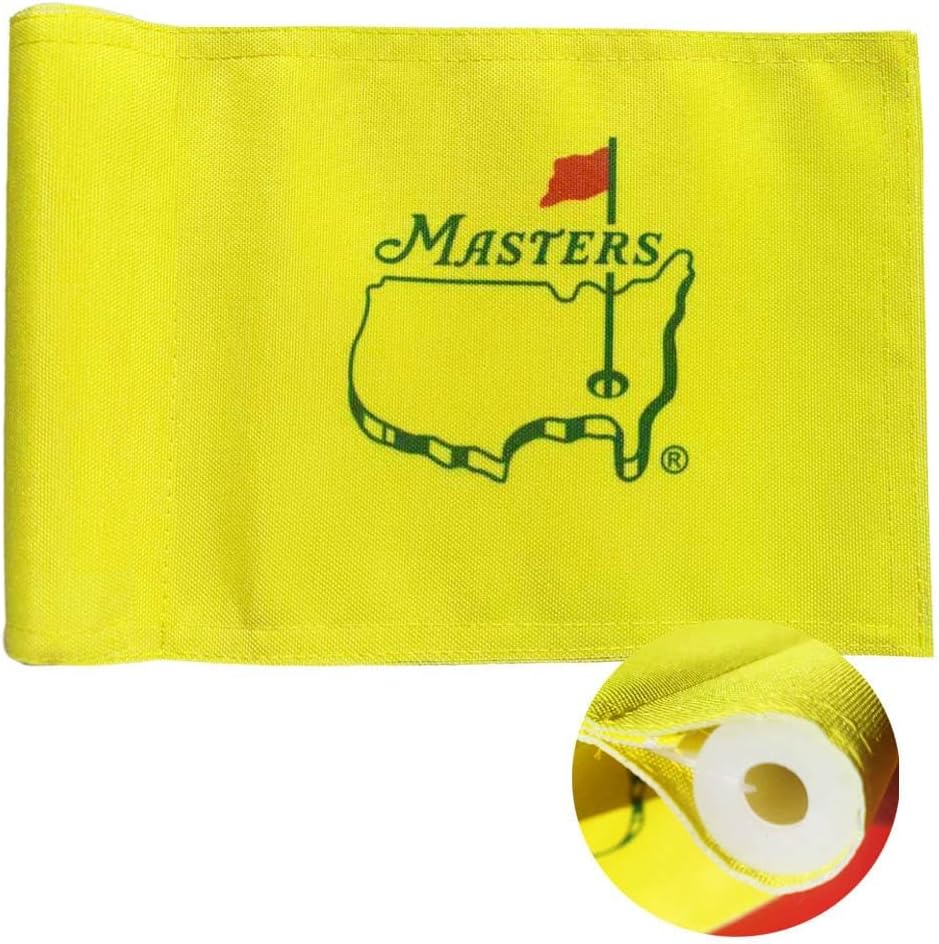 Kasflag Putting Golf Flag 8”x 6” Double Sided Practice Putting Flag with Regulation Tube Flag Nylon Mini Pin Flags