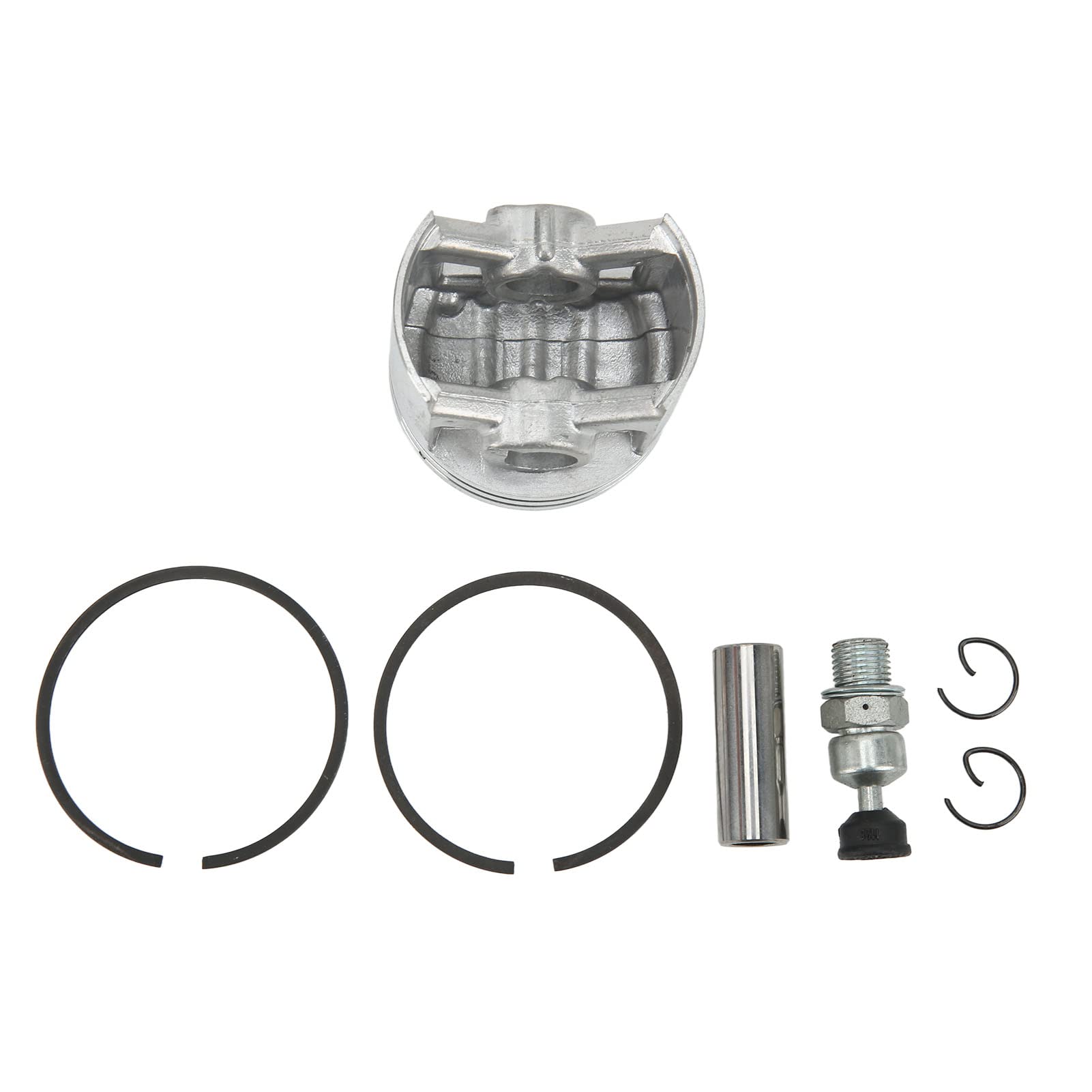 Kit de Juntas de pistón de Cilindro de 50 mm Reemplazo de Aluminio Fundido para Motor de Motosierra MS440 044 Herramienta de reconstrucción de Motor 1128 020 1227 Accesorios para
