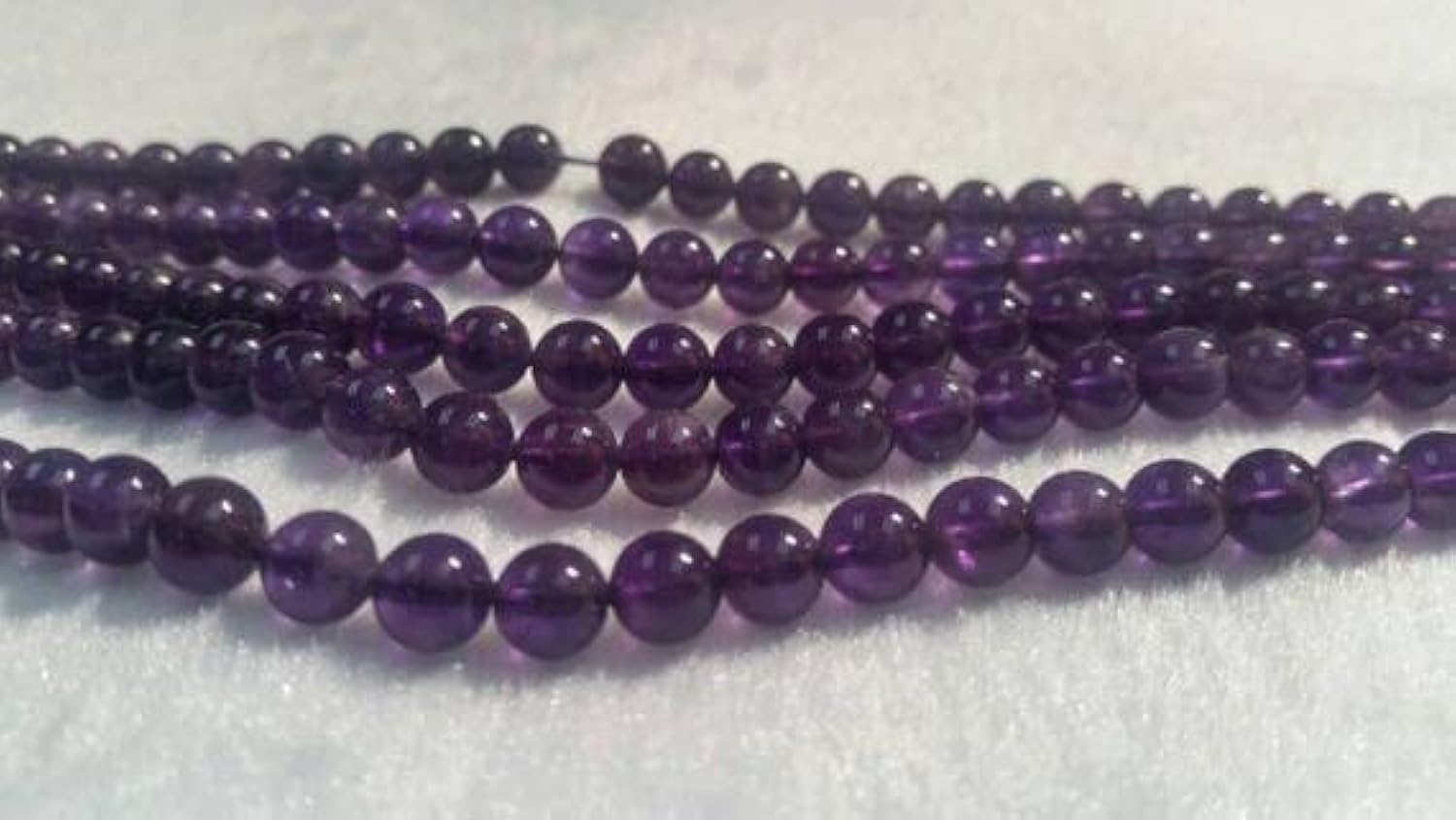 Améthyste véritable en perles rondes de 6mm pour fabriquer un cadeau personnalisé