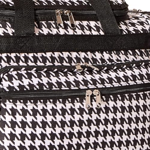 Image of World Traveler 81T16-606B /W Duffle Bag, One Size, Black Trim Houndstooth