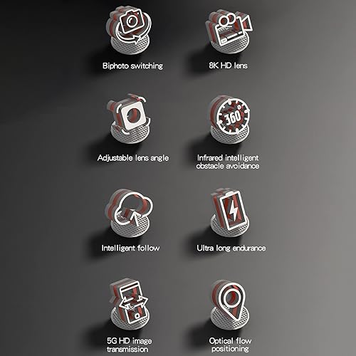 Miniatura 3 de Leadmall S165MAX Dron de cuatro caras para evitar obstáculos cuadricóptero de posicionamiento cámara dual de alta definición ajuste eléctrico avión