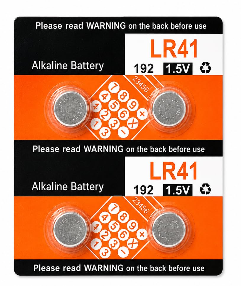 Image of Lr41 Ag3 Lr736 392 392A 192 Sr41 Button Coin Cell Battery - Pack of 4