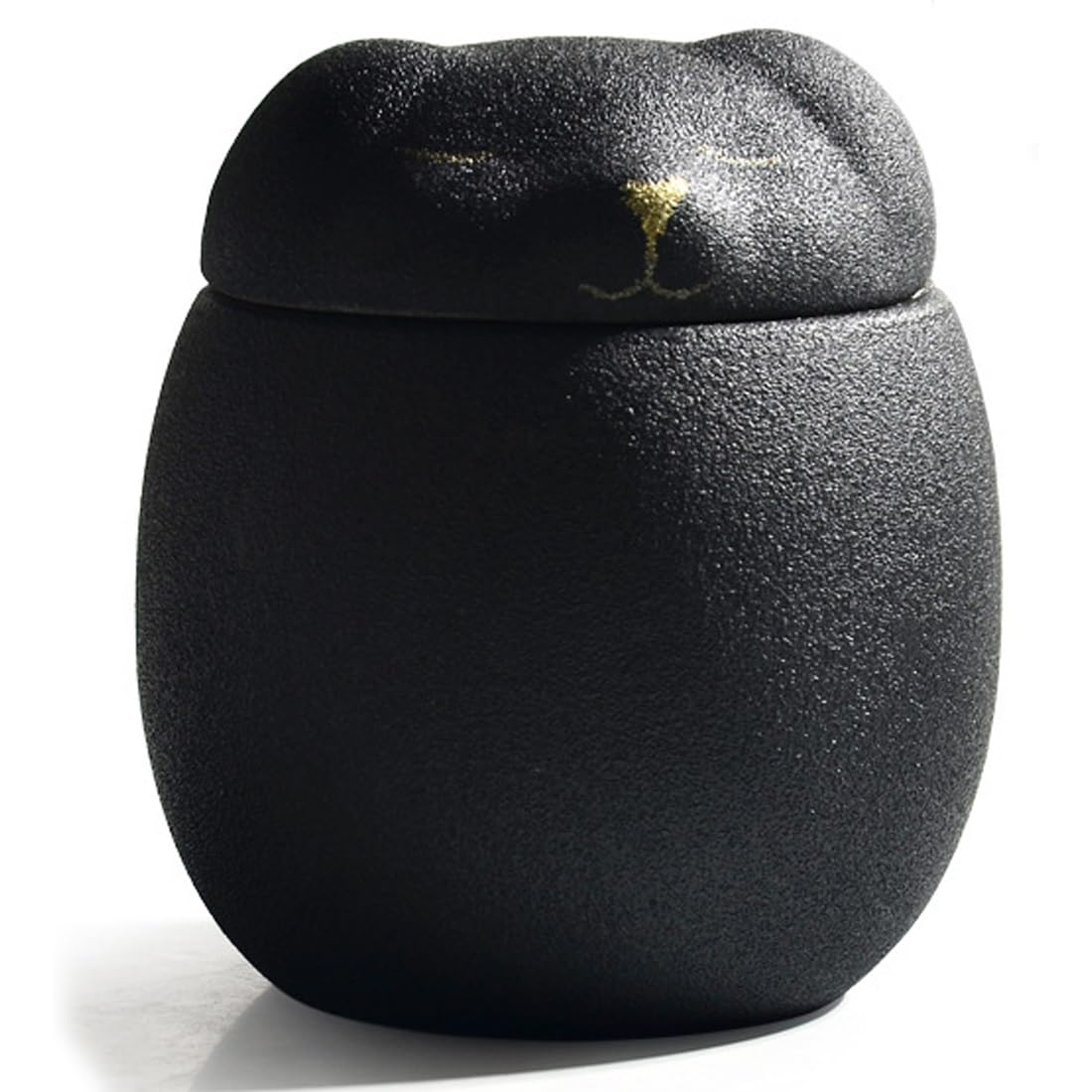 pet ashes urn, Pet Urns For Ashes Ceramic, Urn Cremation, 500ml Memorial Keepsake(Dog Black)