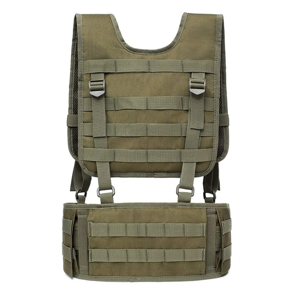 Tactical Vest, uprząż na klatkę piersiową, funkcjonalna talia 600D, do Airsoft, polowania, wędrówek, trekkingu, wojskowego paska, kamizelki, zielony, 67*28cm