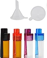 Vokowin 14pcs Portable Glass Spice Powder Bottle and 2pcs Spoon Micro Funnel Fotravel Storage Spice, Waterproof Small...