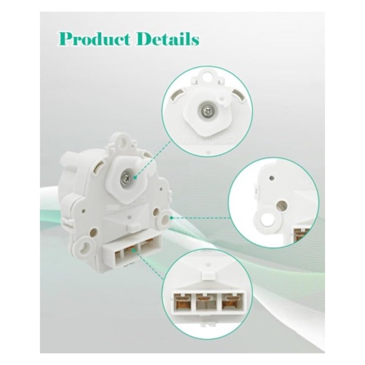 Washer Clutch Motor Washing Machine Replaces 4681EA1009H Compatible for LG 4681EA1009C/K, 110V AC Washing Machine Accessories and Parts