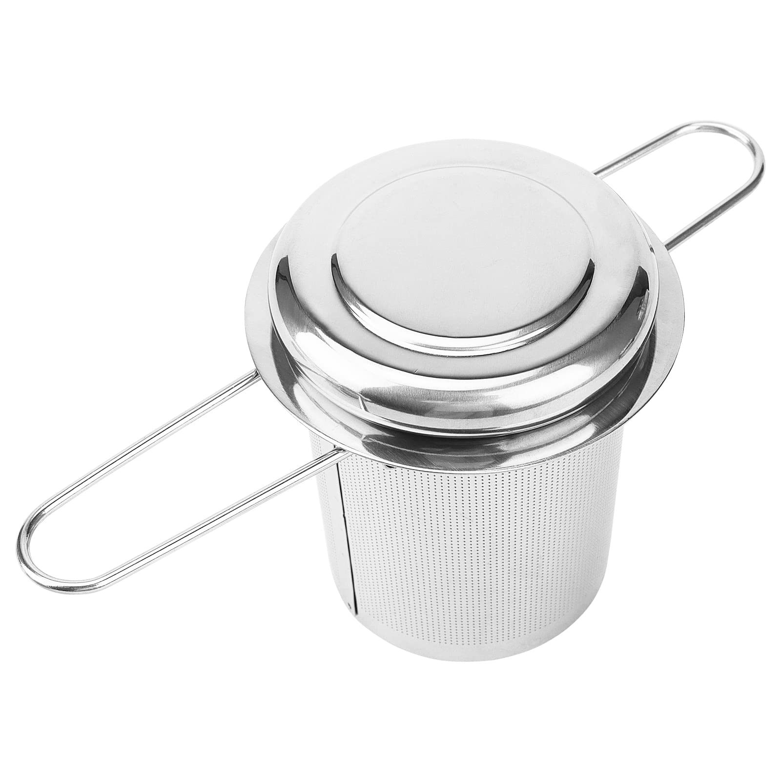 INOOMP Edelstahl Teekanne 1050ml - Mit Integriertem Sieb & Ergonomischem Griff