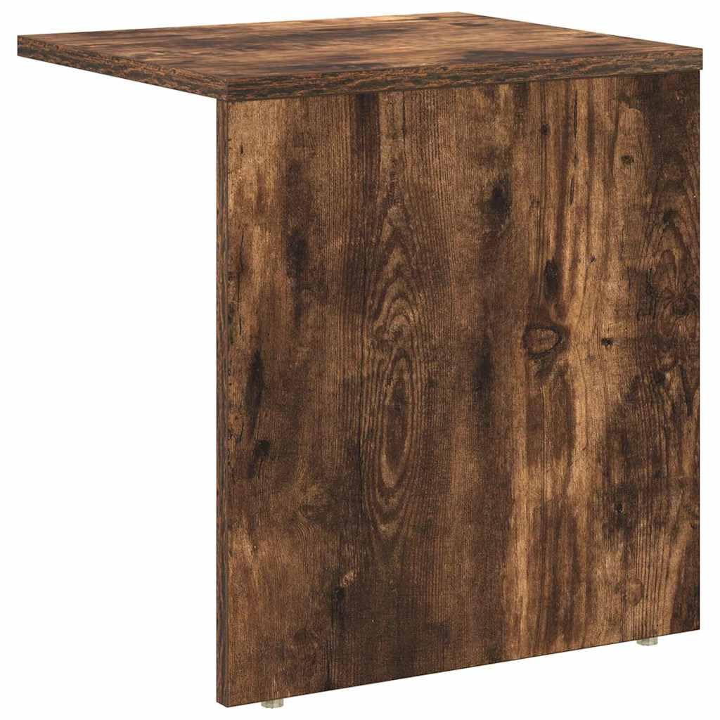 Beistelltisch Geräucherte Eiche 37 x 32 x 40 cm moderner Nachttisch aus Holzwerkstoff Kleiner Couchtisch mit Ablagefach für Wohnzimmer und Schlafzimmer Schlichtes Design