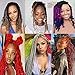 Paraglame Red Marley Hair 16 Inch Springy Afro Twist Hair 2 Packs Marley Twist Braiding Hair for Faux Locs Crochet Hair Red Braiding Hair Extensions for Women (16Inch(Pack of 2))