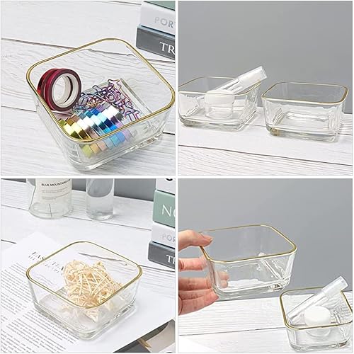 Miniatura 3 de Tofficu Contenedor de almacenamiento con clip de papel, dispensador de organizador de escritorio, organizador de clip de oficina, diseño de borde