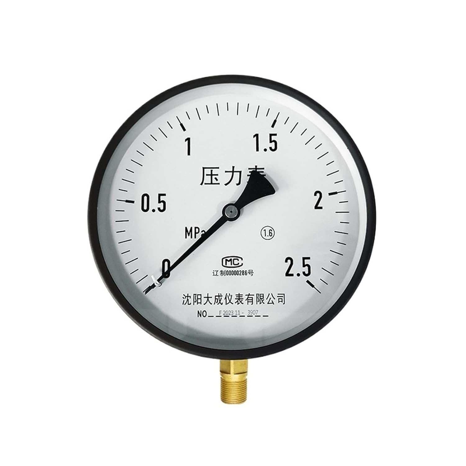 200mm Industrial Differential Pressure Gauge Iron Shell and Copper Connector Instrument