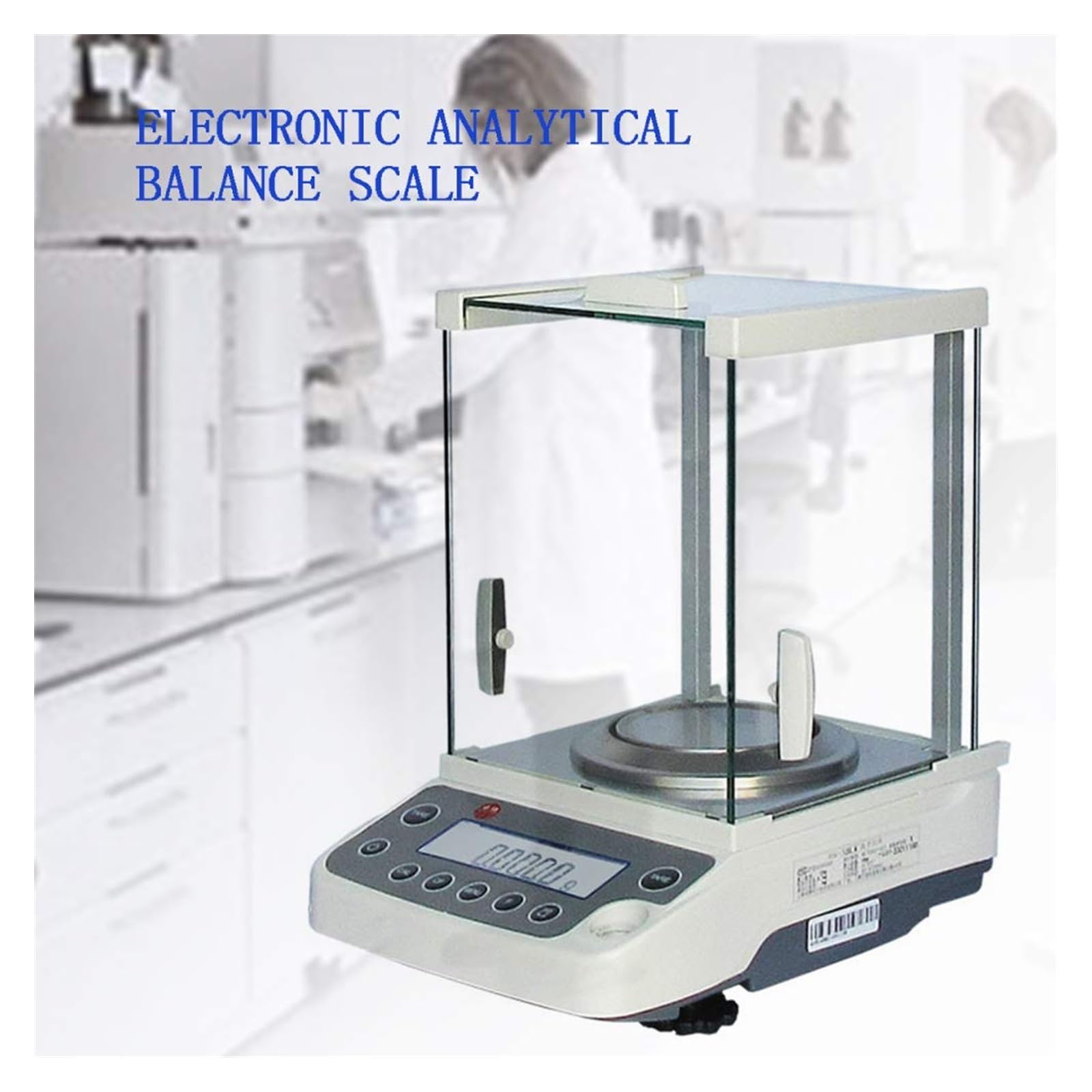 Balanza Analítica de Alta Precisión Digital 0,0001 g, 120 g/0,1 mg, Escala de Laboratorio Electrónica Con Pantalla LCD, Científica