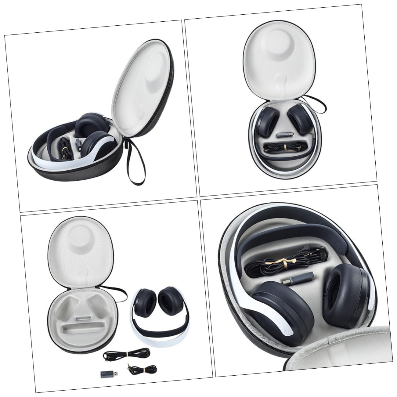 EXCEART Bolso De Transporte para Auriculares Supraaurales Funda De Almacenamiento Pulse y PU