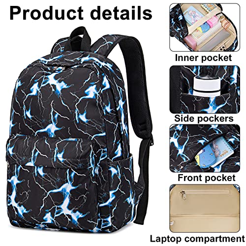 Bluboon E0216-3 School Backpack For Boys Teens Bookbag Travel Daypack Kids Girls Lunch Bag Pencil Case thumb #4