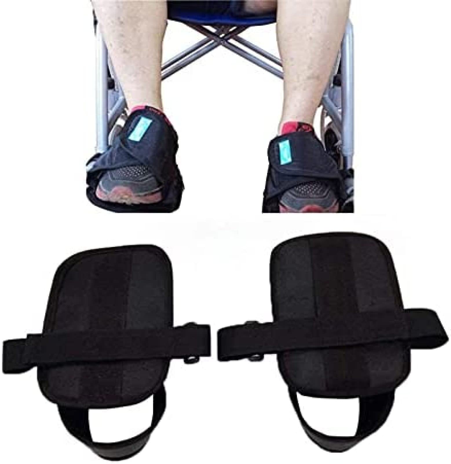 Correa De Sujeción Para Reposapiés De Silla De Ruedas De 2 Piezas, Cinturón De Seguridad Para Asiento De Silla De Ruedas, Zapatos Fijos De Seguridad Antideslizantes Para Sillas De Ruedas, Pedales