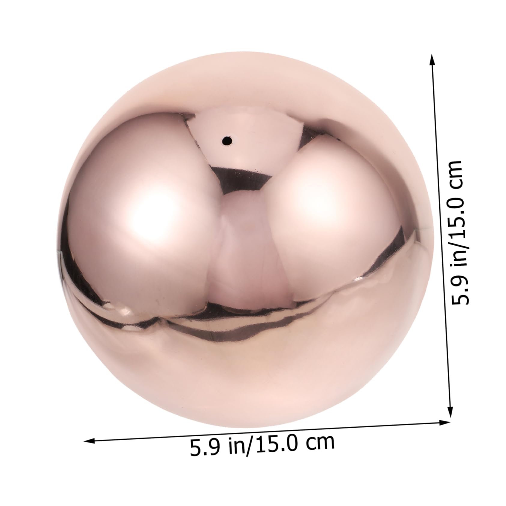 Mikikit 304 Stainless Steel Decorative Balls Garden Gazing Globe Reflective Metal Ball Mirror Spheres for Outdoor Dec