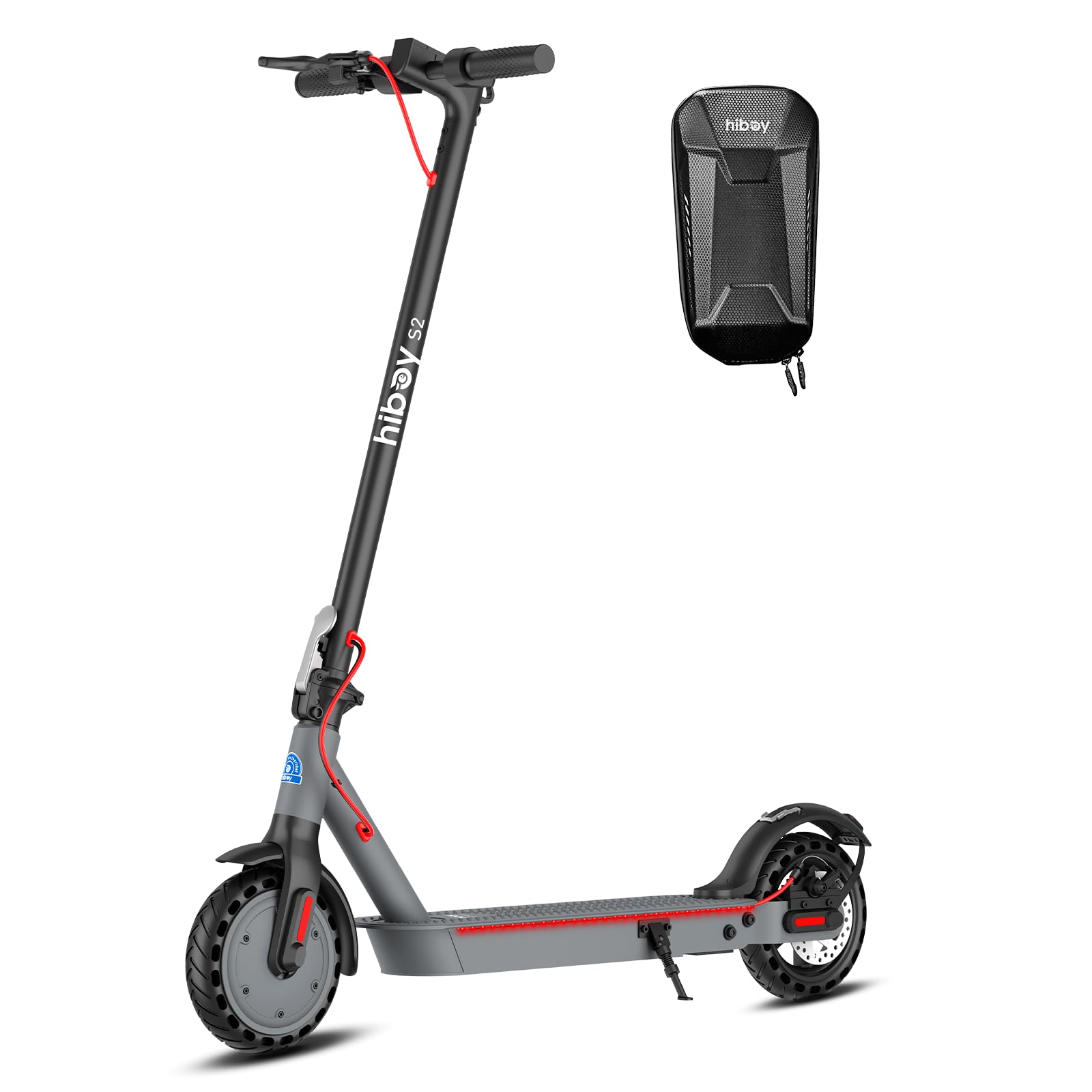 Hiboy S2/S2R Plus Electric Scooter, 8.5"/9" Tires, Up to 17/22 Miles Range, 350W Motor & 19 MPH Portable Folding Commuting Electric Scooter for Adults with Double Braking System and App