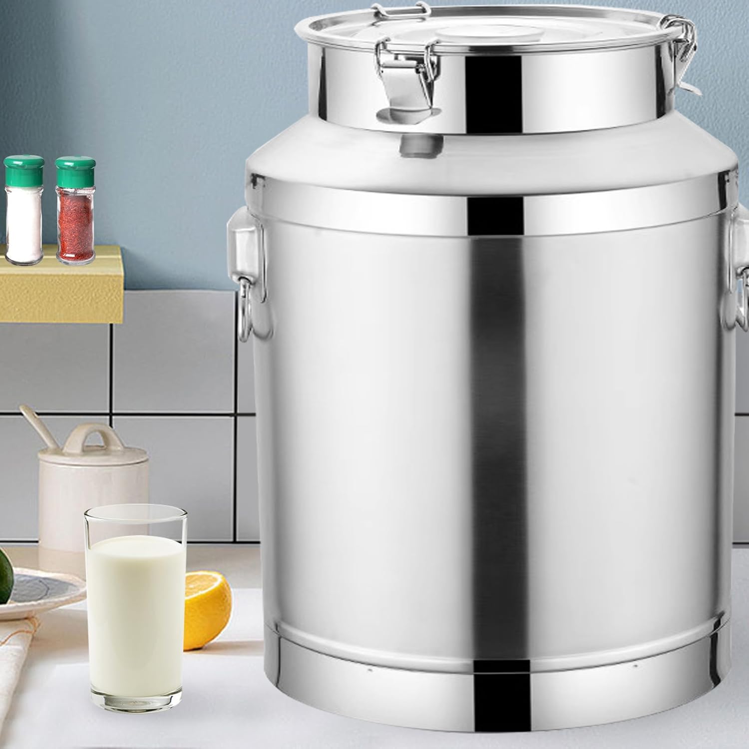 Distributeur de boissons en acier inoxydable anti-fuite avec poignée