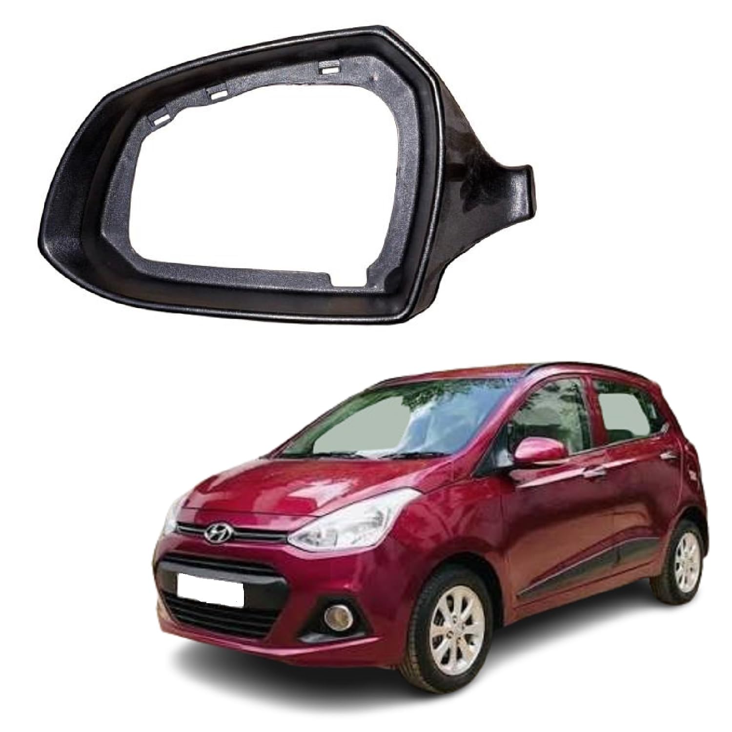 Side Mirror Ring for Hundai Grand-i10 2014-2022 Model -Black (LEFT PASSENGER SIDE)-picture-27