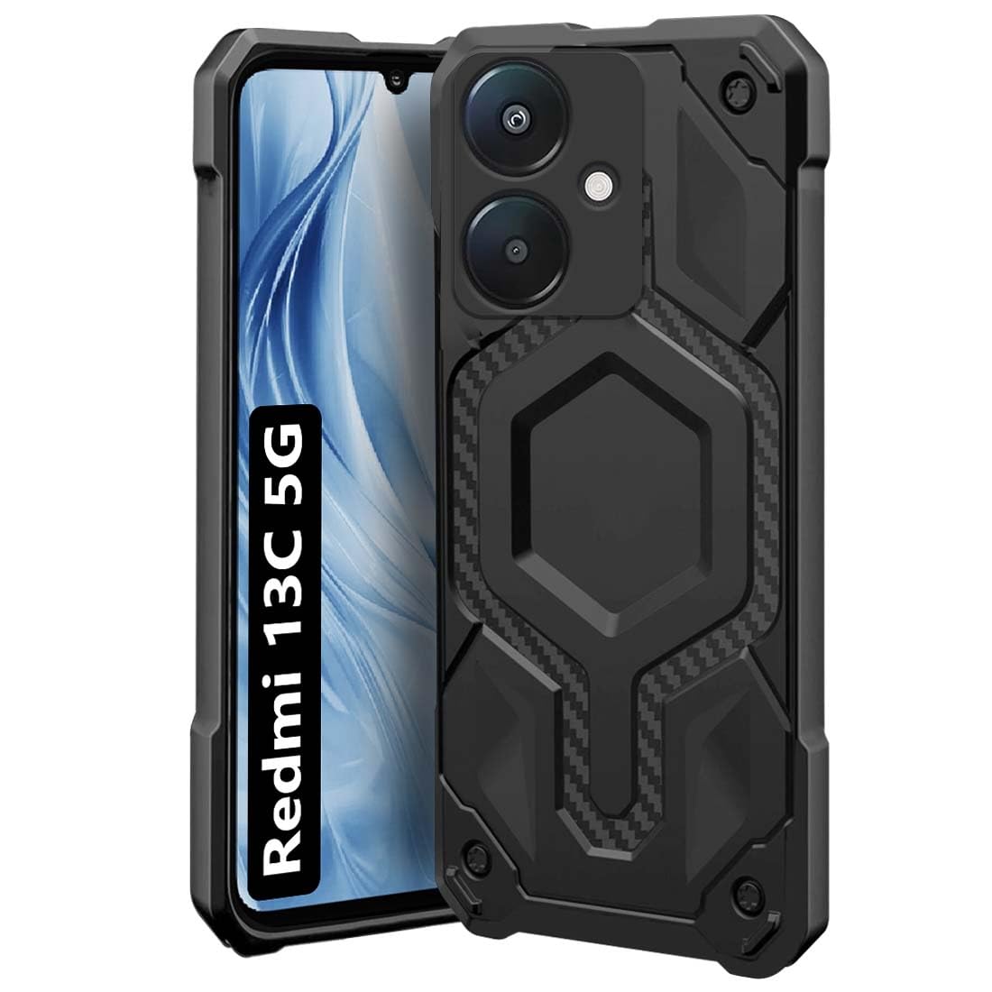 Fashionury Redmi 13C 5G Back Cover | Shockproof Armor Bumper | Hybrid Defender Series | Ultimate Drop Protection | Soft TPU Case for Redmi 13C 5G (Black) (B0CXLRNRTQ) Amazon Price History, Amazon Price Tracker