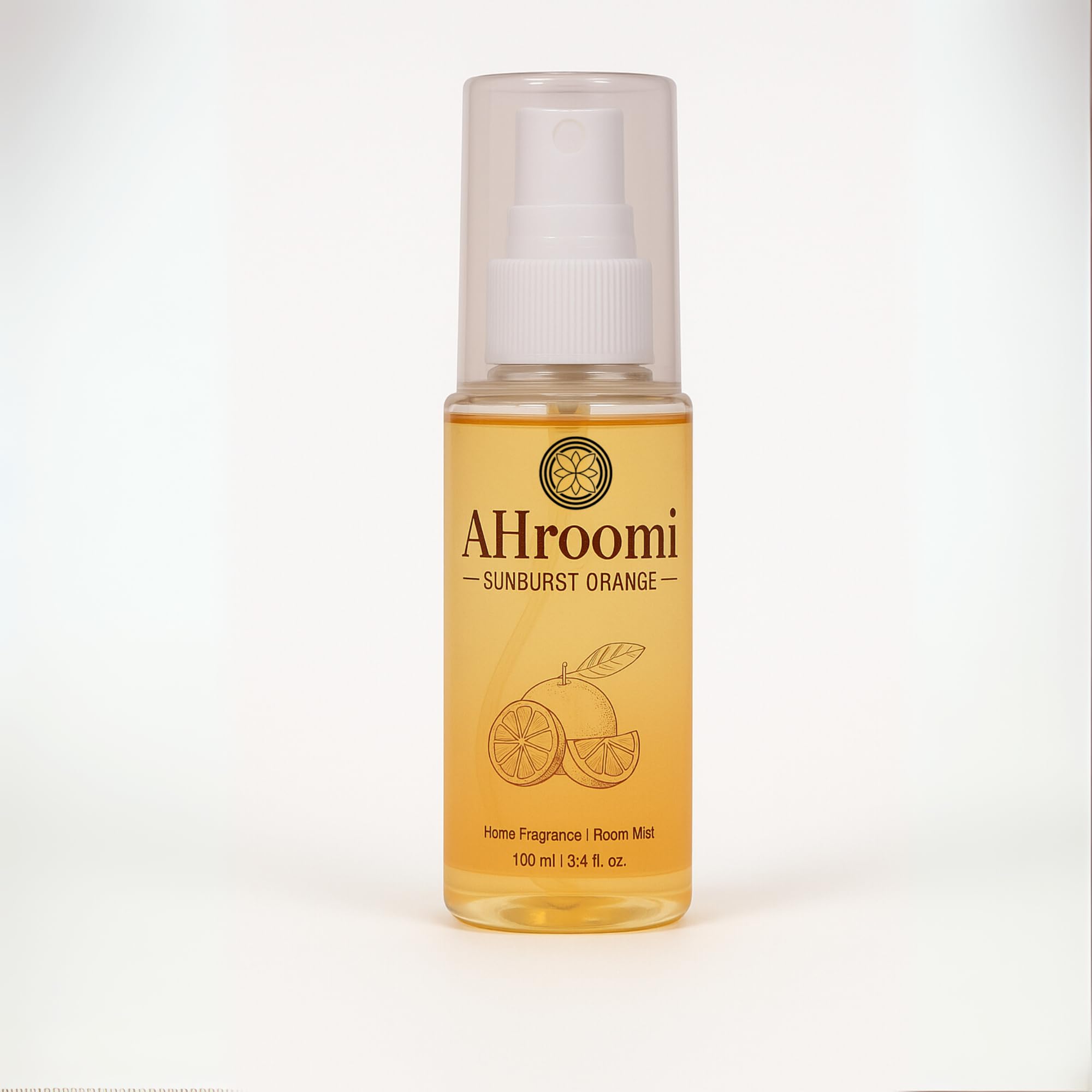 Ahroomi Sunburst Orange 100 ml Air Freshener | Orange & Basil Essential Oils | Long-Lasting | Safe for Home, Car, Kids & Pets| Refreshing Room Mist-image-45