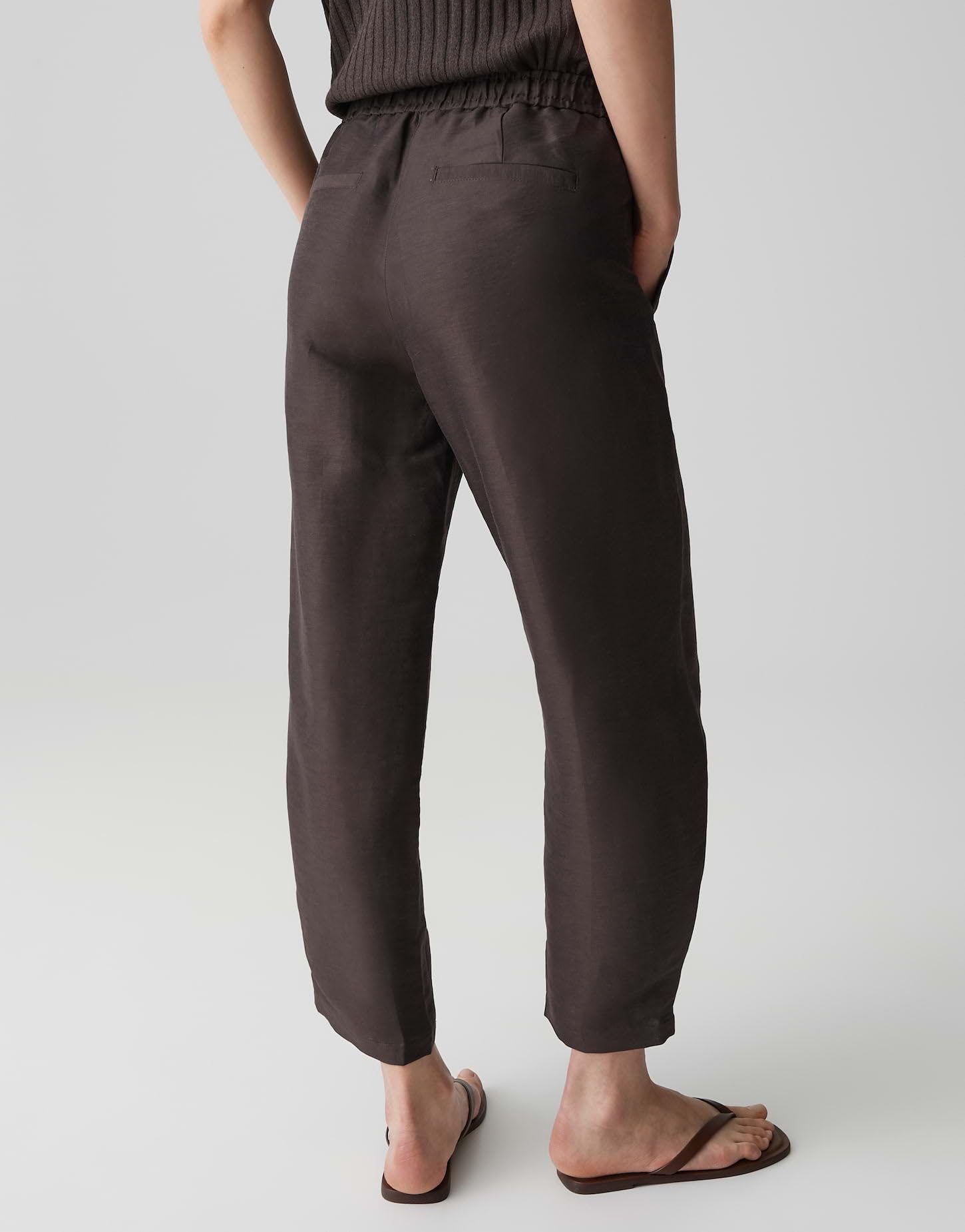 OPUS Damen City Pants | MYHA Glow Relaxed City Pants aus Leinen Mix