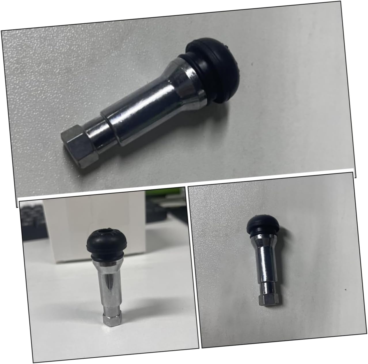 Unomor 5pcs Aluminum Alloy Tire Valve Stem Kit Tubeless Tire Valve Stem Easy Inflation Deflation